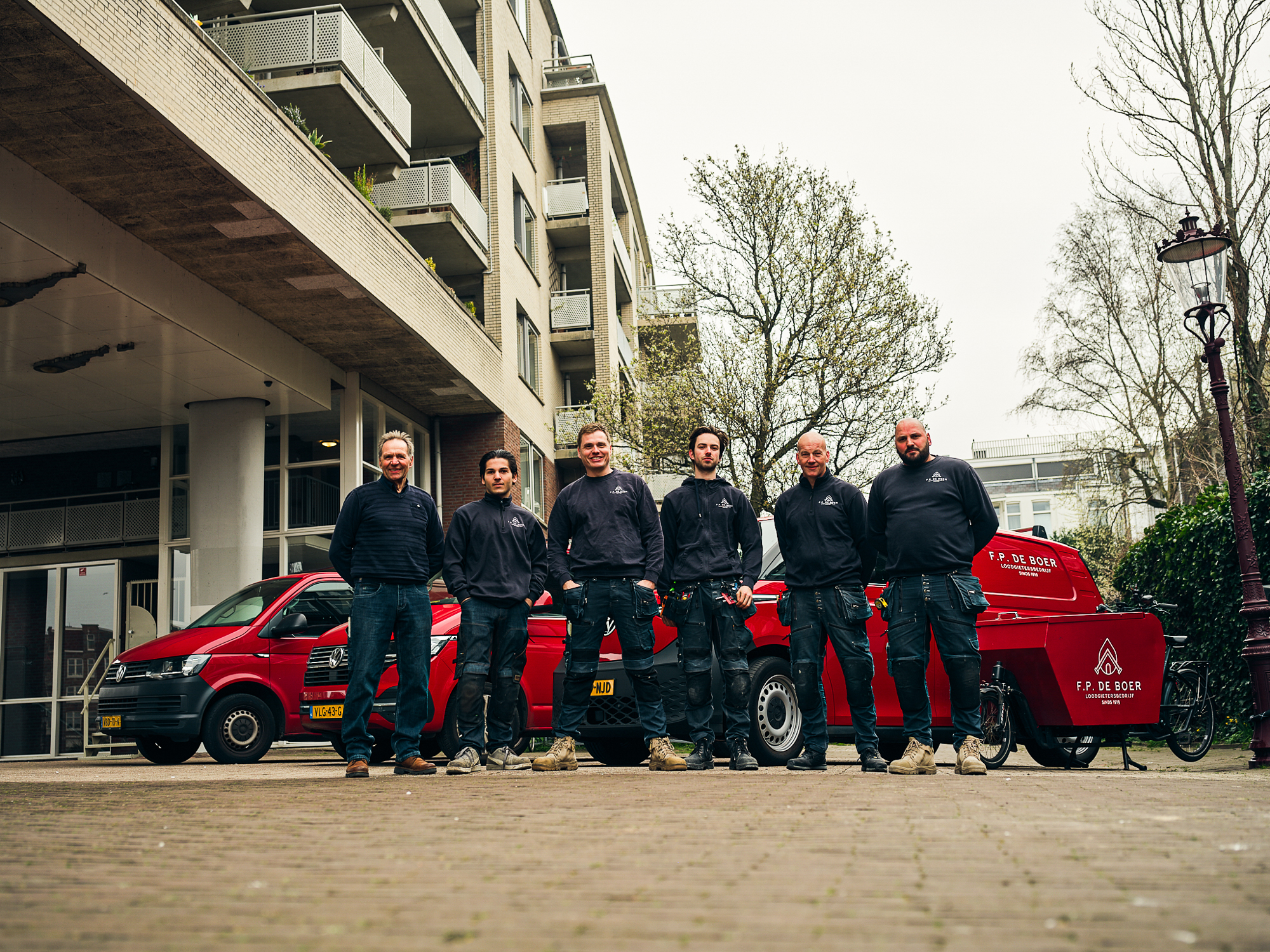 Team van F.P. De Boer Loodgieters in Amsterdam